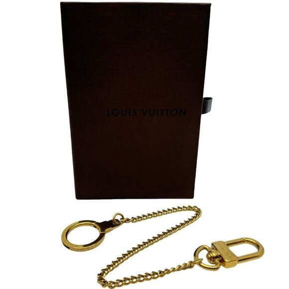 Authentic LOUIS VUITTON Chenenne Anocle key ring M58021 Gold Metallic #36635391 - Picture 7 of 8